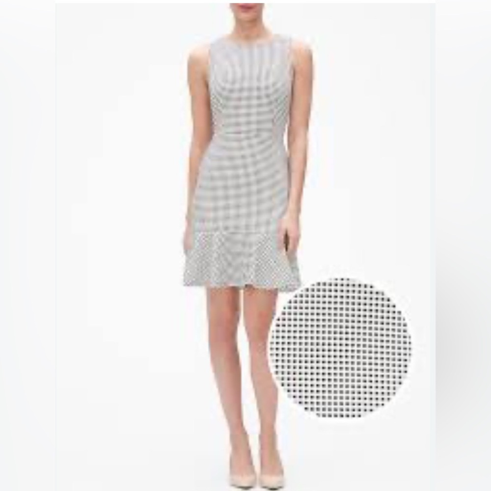 Banana Republic Black and White Mini Dress